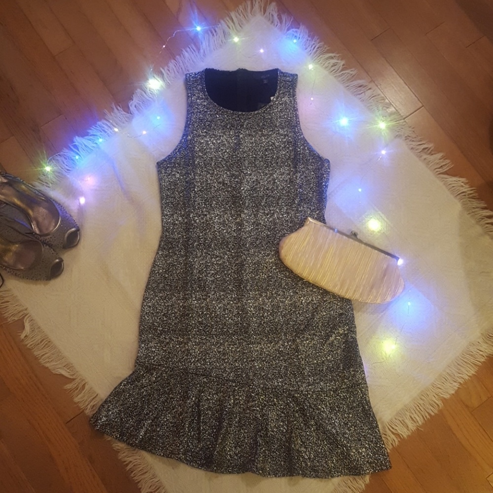 Eclair black and silver party dress